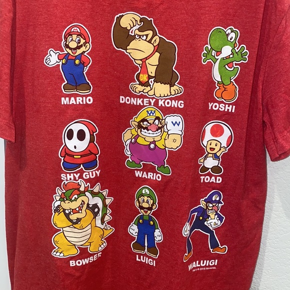 EUC Old Navy Brand Super Mario Brothers Graphic Print Short Sleeve T-Shirt Shirt - Picture 5 of 9